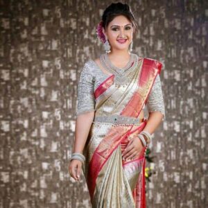 ইন্ডিয়ান খাদি কাতান শাড়ি