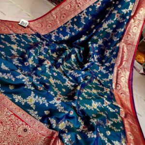 অরিজিনাল ইন্ডিয়ান পিওর বডির খাদ্দি জাল কাতান শাড়ী