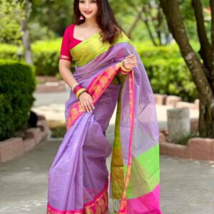 পিওর জরি সিল্ক মাধুরাই শাড়ি