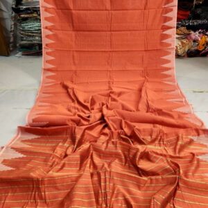 সফ্টসিল্ক টেম্পল তিশা পাইর ধুপিয়ান শাড়ি