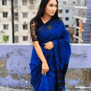 সফ্টসিল্ক টেম্পল পাইর ধুপিয়ান শাড়ি