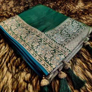 ব্রাইডাল কালেকশন ইন্ডিয়ান তানাবানা স্টোনওয়ার্ক শাড়ি (Copy)