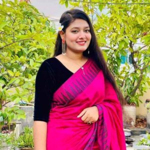 সফ্টসিল্ক টেম্পল পাইর ধুপিয়ান শাড়ি