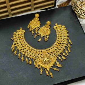 দুবাই গোল্ড প্লেটেড মিনাকারি নেকলেস