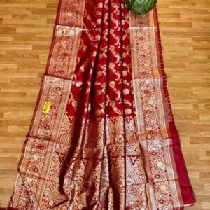 🥻Indian Banarasi Silk Katan Saree💫